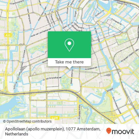 Apollolaan (apollo muzenplein), 1077 Amsterdam map