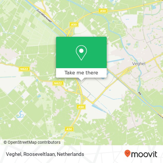 Veghel, Rooseveltlaan map