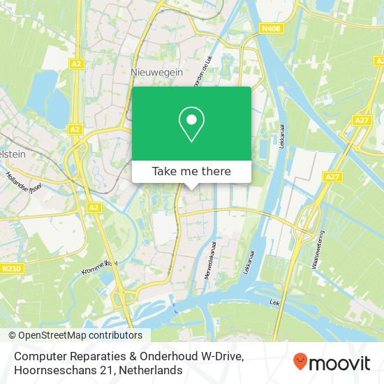 Computer Reparaties & Onderhoud W-Drive, Hoornseschans 21 map