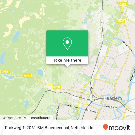 Parkweg 1, 2061 BM Bloemendaal map