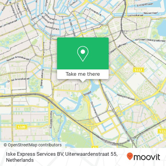 Iske Express Services BV, Uiterwaardenstraat 55 map