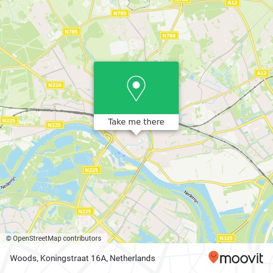 Woods, Koningstraat 16A Karte