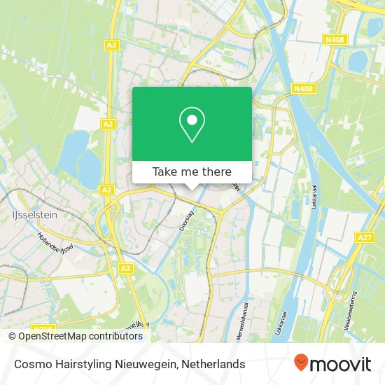 Cosmo Hairstyling Nieuwegein, Stadsplein 5 map