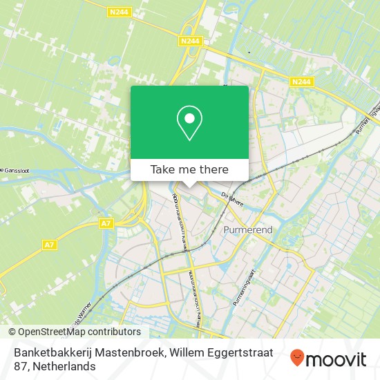 Banketbakkerij Mastenbroek, Willem Eggertstraat 87 Karte