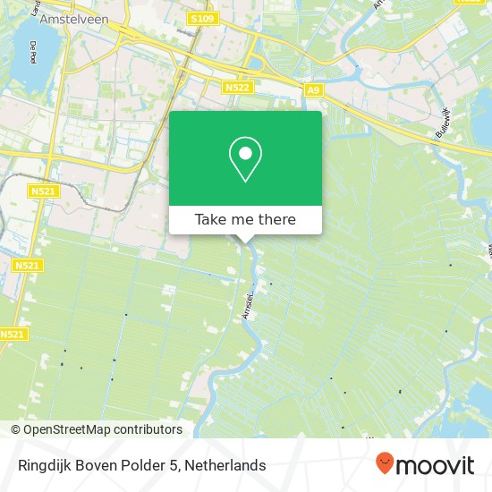 Ringdijk Boven Polder 5, 1186 WB Amstelveen map