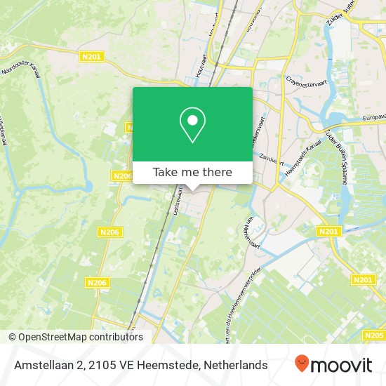 Amstellaan 2, 2105 VE Heemstede map