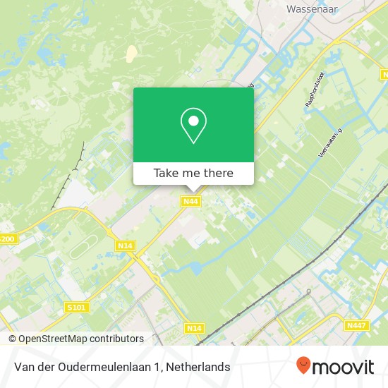 Van der Oudermeulenlaan 1 Karte