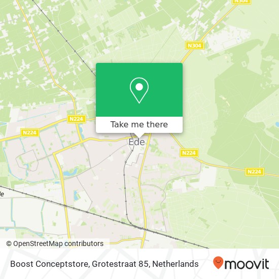 Boost Conceptstore, Grotestraat 85 map