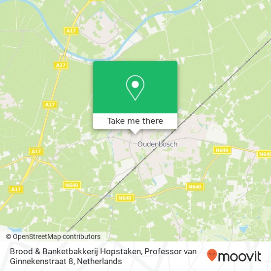 Brood & Banketbakkerij Hopstaken, Professor van Ginnekenstraat 8 map