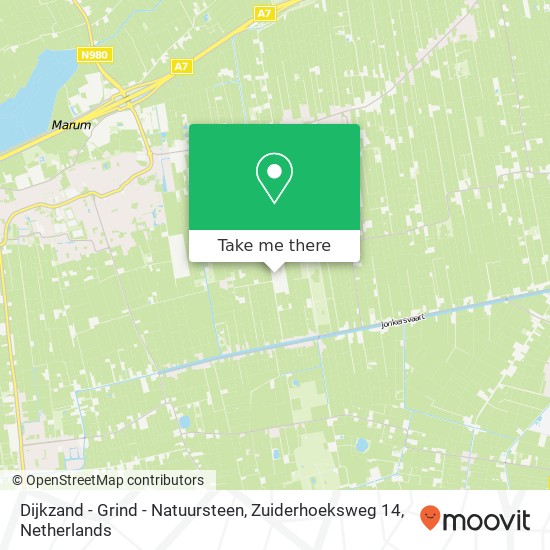 Dijkzand - Grind - Natuursteen, Zuiderhoeksweg 14 Karte