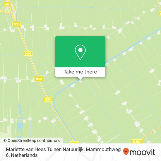 Mariette van Hees Tuinen Natuurlijk, Mammouthweg 6 map