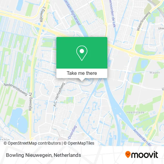 Bowling Nieuwegein map