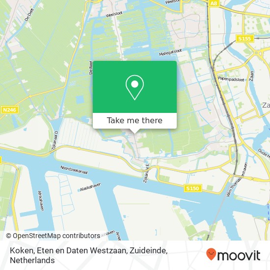 Koken, Eten en Daten Westzaan, Zuideinde map