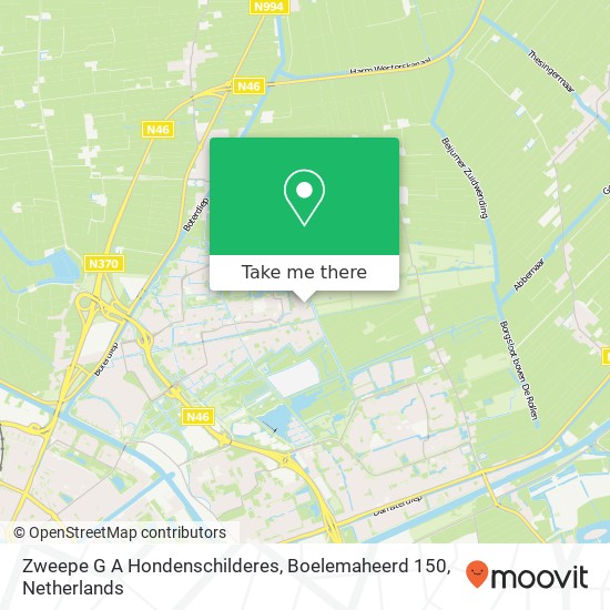 Zweepe G A Hondenschilderes, Boelemaheerd 150 map