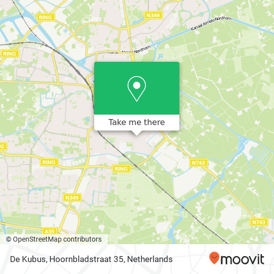 De Kubus, Hoornbladstraat 35 map