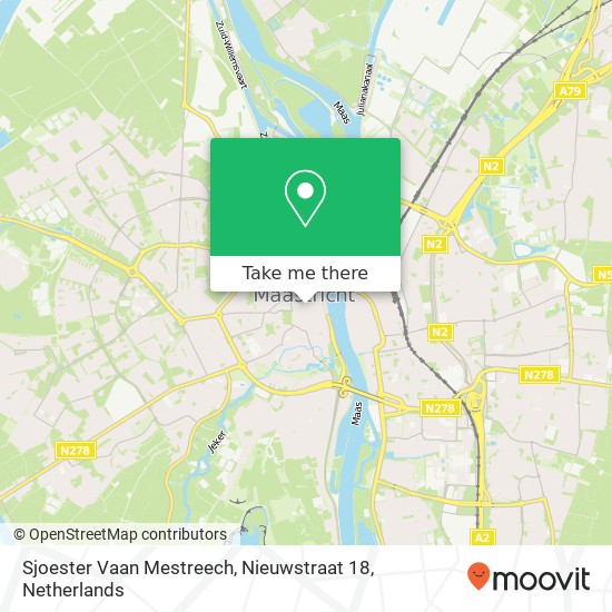 Sjoester Vaan Mestreech, Nieuwstraat 18 Karte