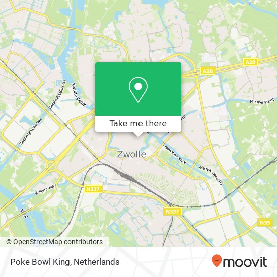 Poke Bowl King, Rodehaanstraat 6 map