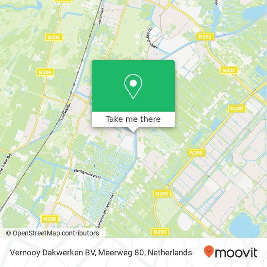 Vernooy Dakwerken BV, Meerweg 80 map