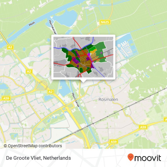 De Groote Vliet map