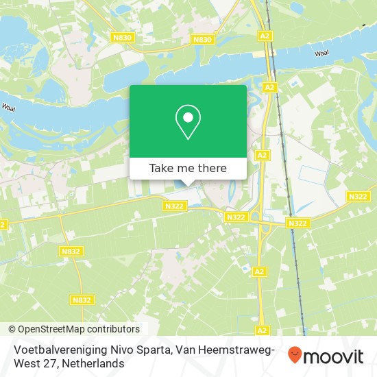 Voetbalvereniging Nivo Sparta, Van Heemstraweg-West 27 map