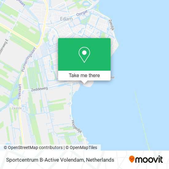 Sportcentrum B-Active Volendam map