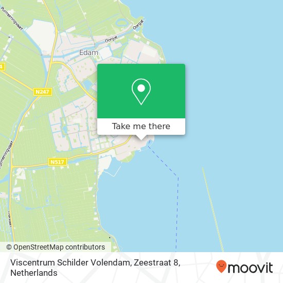 Viscentrum Schilder Volendam, Zeestraat 8 Karte