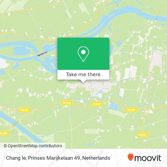 Chang le, Prinses Marijkelaan 49 map