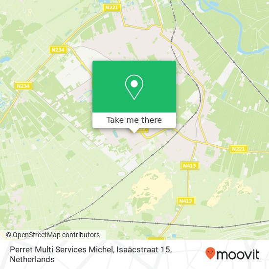 Perret Multi Services Michel, Isaäcstraat 15 map
