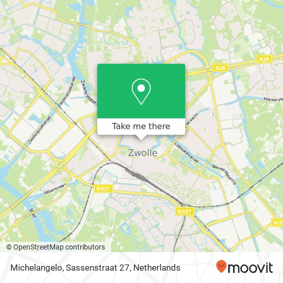 Michelangelo, Sassenstraat 27 map