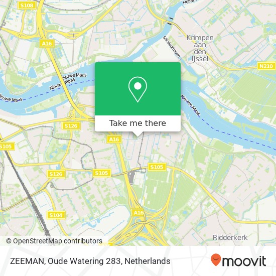 ZEEMAN, Oude Watering 283 Karte