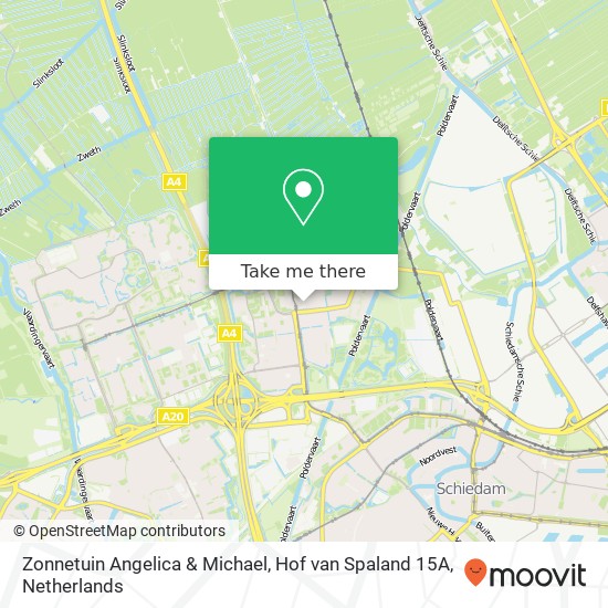 Zonnetuin Angelica & Michael, Hof van Spaland 15A map