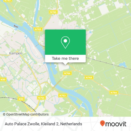 Auto Palace Zwolle, Kleiland 2 map