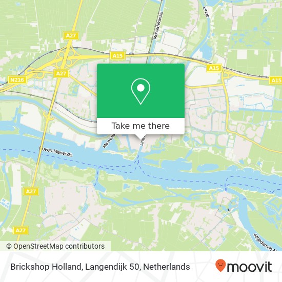 Brickshop Holland, Langendijk 50 map