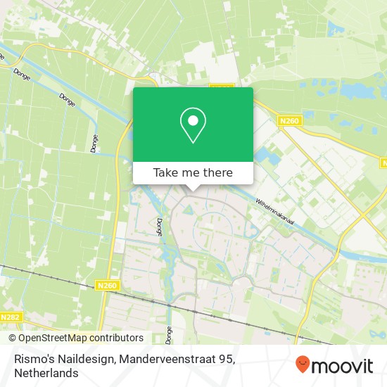 Rismo's Naildesign, Manderveenstraat 95 map