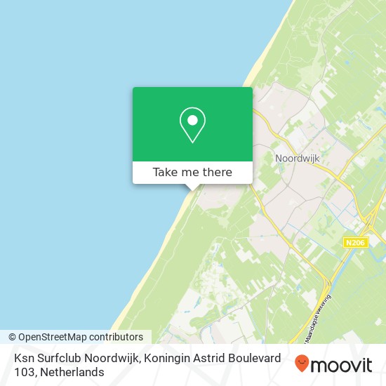 Ksn Surfclub Noordwijk, Koningin Astrid Boulevard 103 Karte