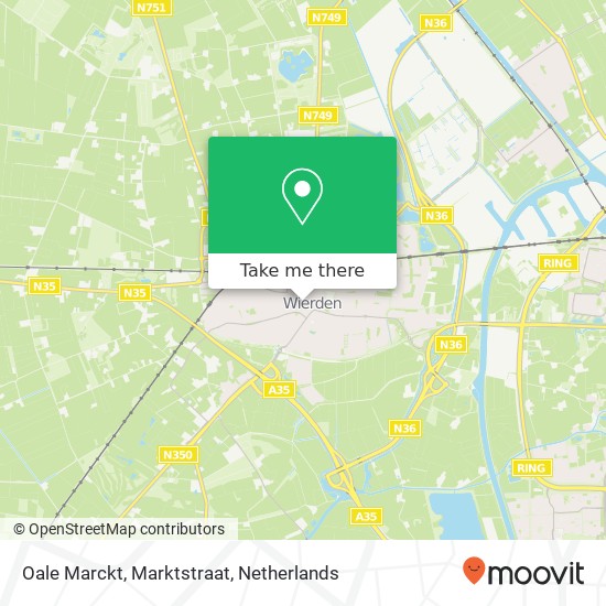 Oale Marckt, Marktstraat Karte