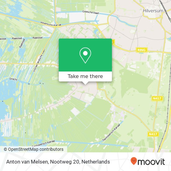 Anton van Melsen, Nootweg 20 map