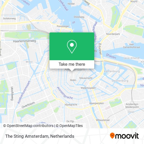 The Sting Amsterdam map