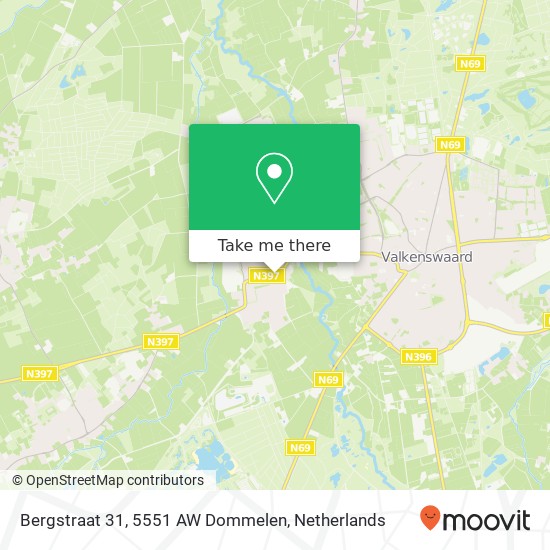 Bergstraat 31, 5551 AW Dommelen map