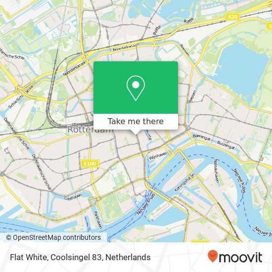 Flat White, Coolsingel 83 Karte