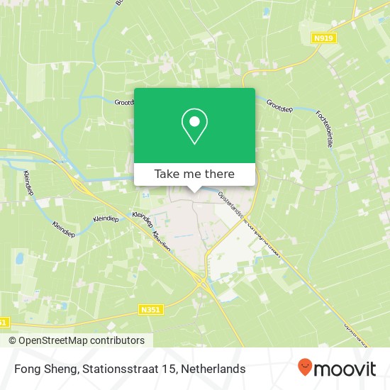 Fong Sheng, Stationsstraat 15 Karte