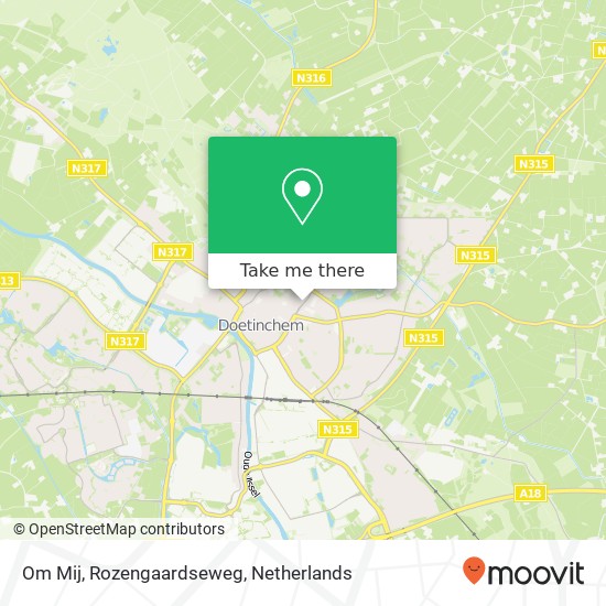 Om Mij, Rozengaardseweg map