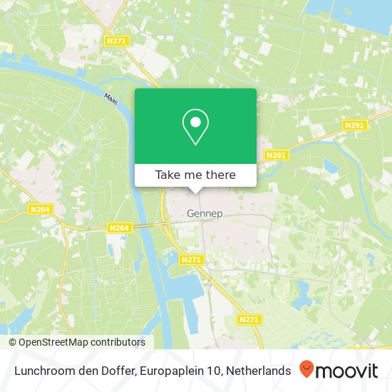 Lunchroom den Doffer, Europaplein 10 map