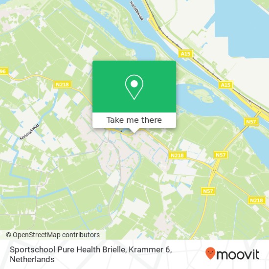 Sportschool Pure Health Brielle, Krammer 6 Karte