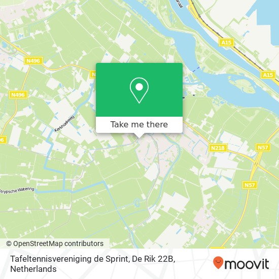 Tafeltennisvereniging de Sprint, De Rik 22B map