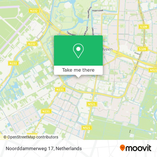 Noorddammerweg 17 map