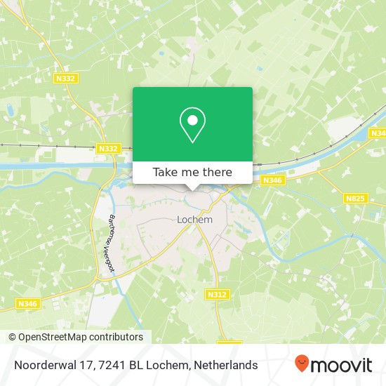 Noorderwal 17, 7241 BL Lochem map