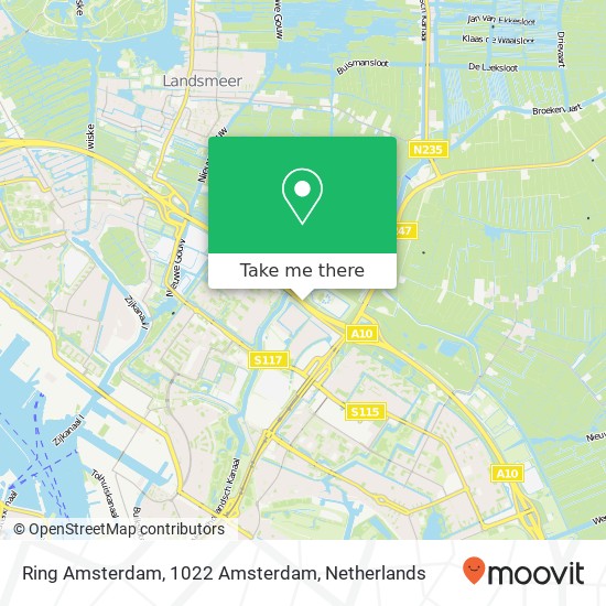 Ring Amsterdam, 1022 Amsterdam Karte