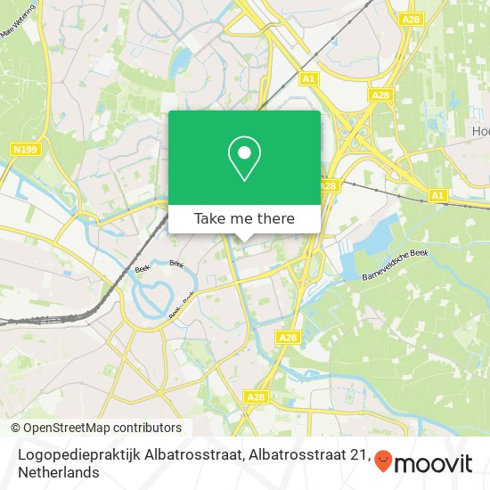 Logopediepraktijk Albatrosstraat, Albatrosstraat 21 map