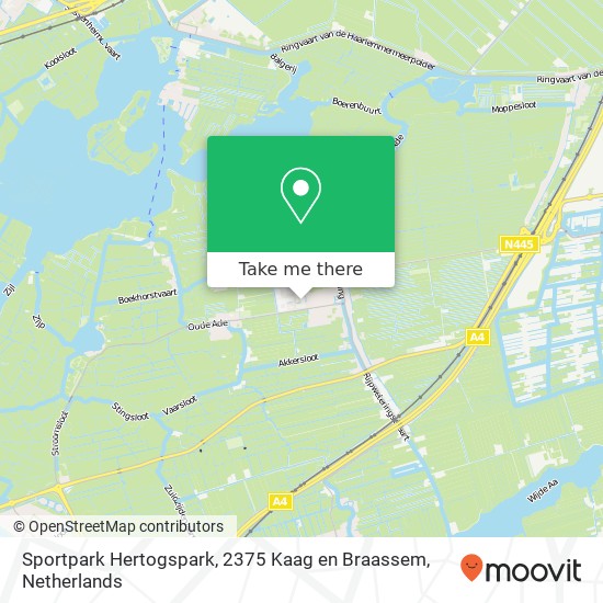 Sportpark Hertogspark, 2375 Kaag en Braassem Karte